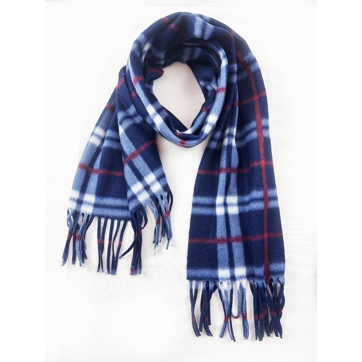 Love and Repeat - Affordable Classic Plaid Fringe Scarf