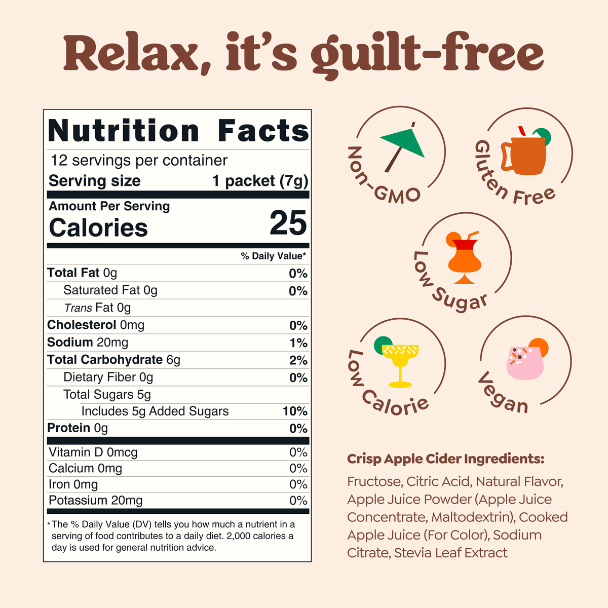 Craftmix - Spiked Apple Cider Cocktail Mixer - 12 Servings Multipack