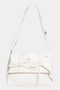 Collections by Fame Accessories - Leather Bow Knot Square Bag