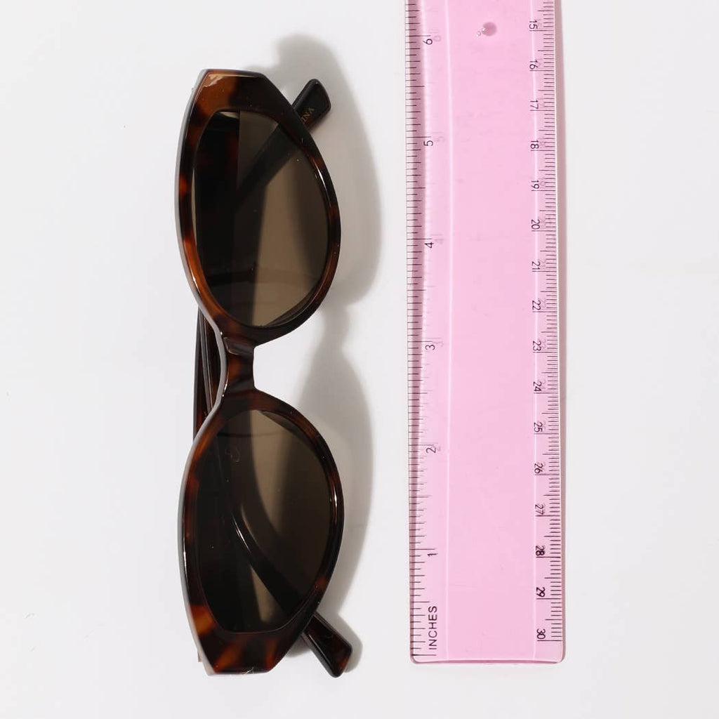 Fashion City - Oval Thick Frame Women's Sunglasses