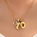 Western Hat Boot Charm Necklace