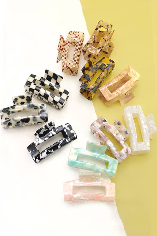 RECTANGLE HAIR CLAW CLIP