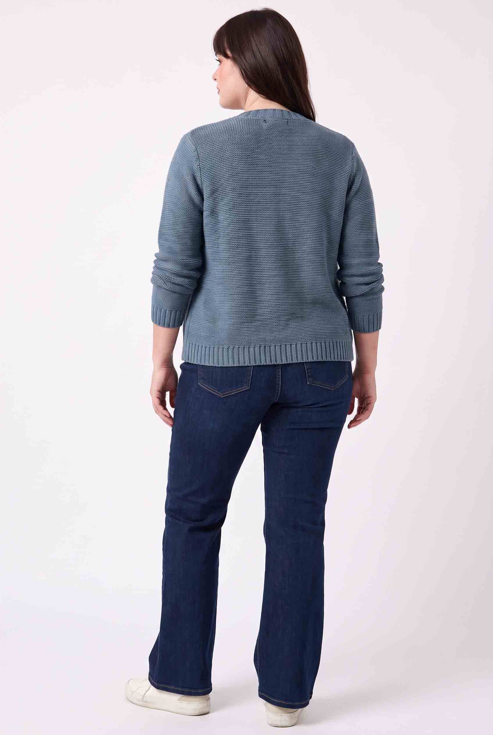 Be Cool - [PLUS] OPEN CARDIGAN WITH RIBBED EDGES