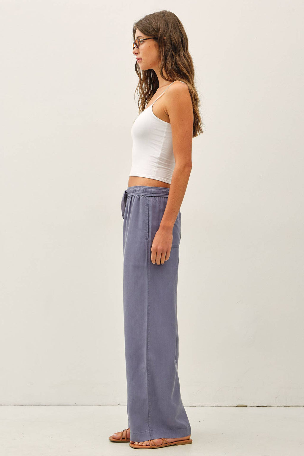 Be Cool - 29" INSEAM TENCEL WIDE LEG PANTS