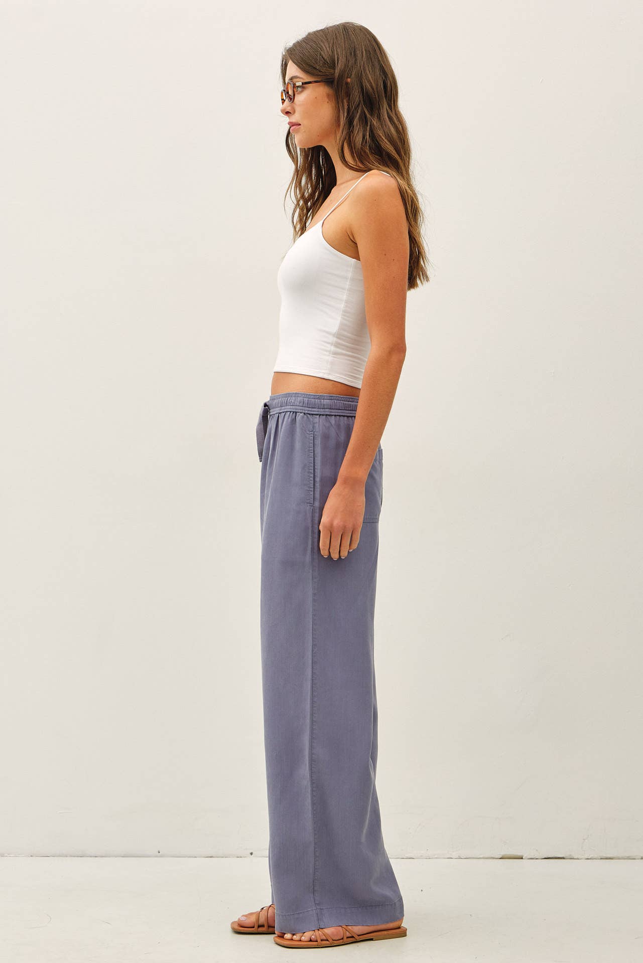 Be Cool - 29" INSEAM TENCEL WIDE LEG PANTS