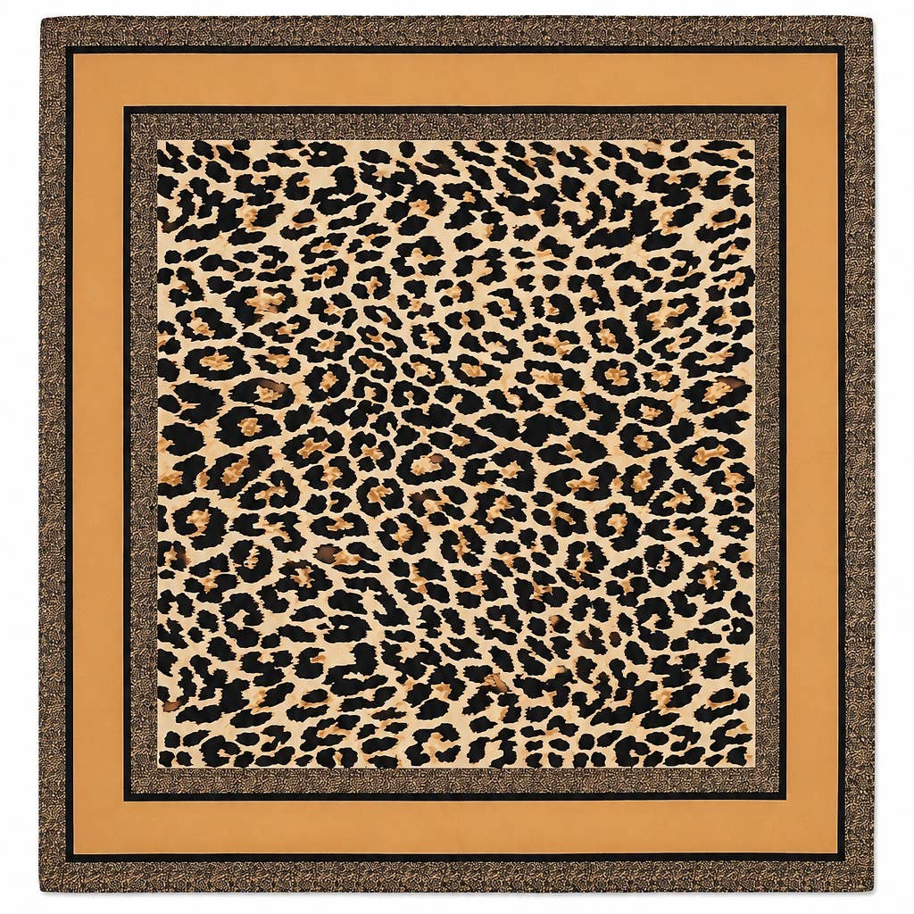 Leopard Print Silky Scarf | 40SC734