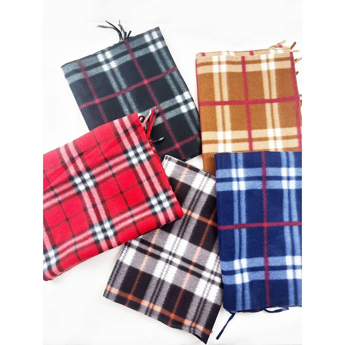 Love and Repeat - Affordable Classic Plaid Fringe Scarf