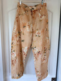 Floral Barrel Leg Jeans