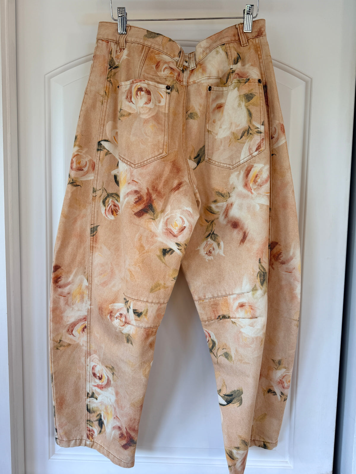 Floral Barrel Leg Jeans