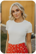 Lettuce Edge Pointelle Tee