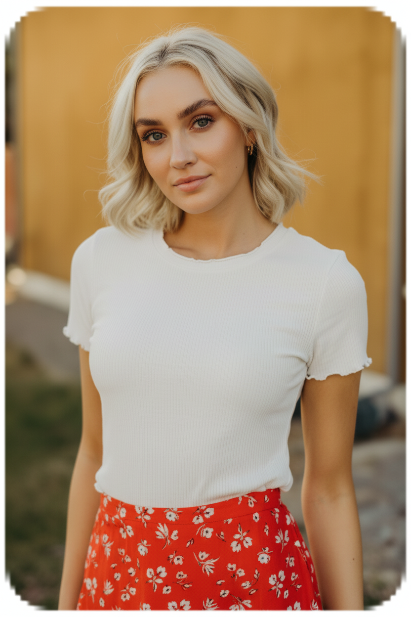 Lettuce Edge Pointelle Tee