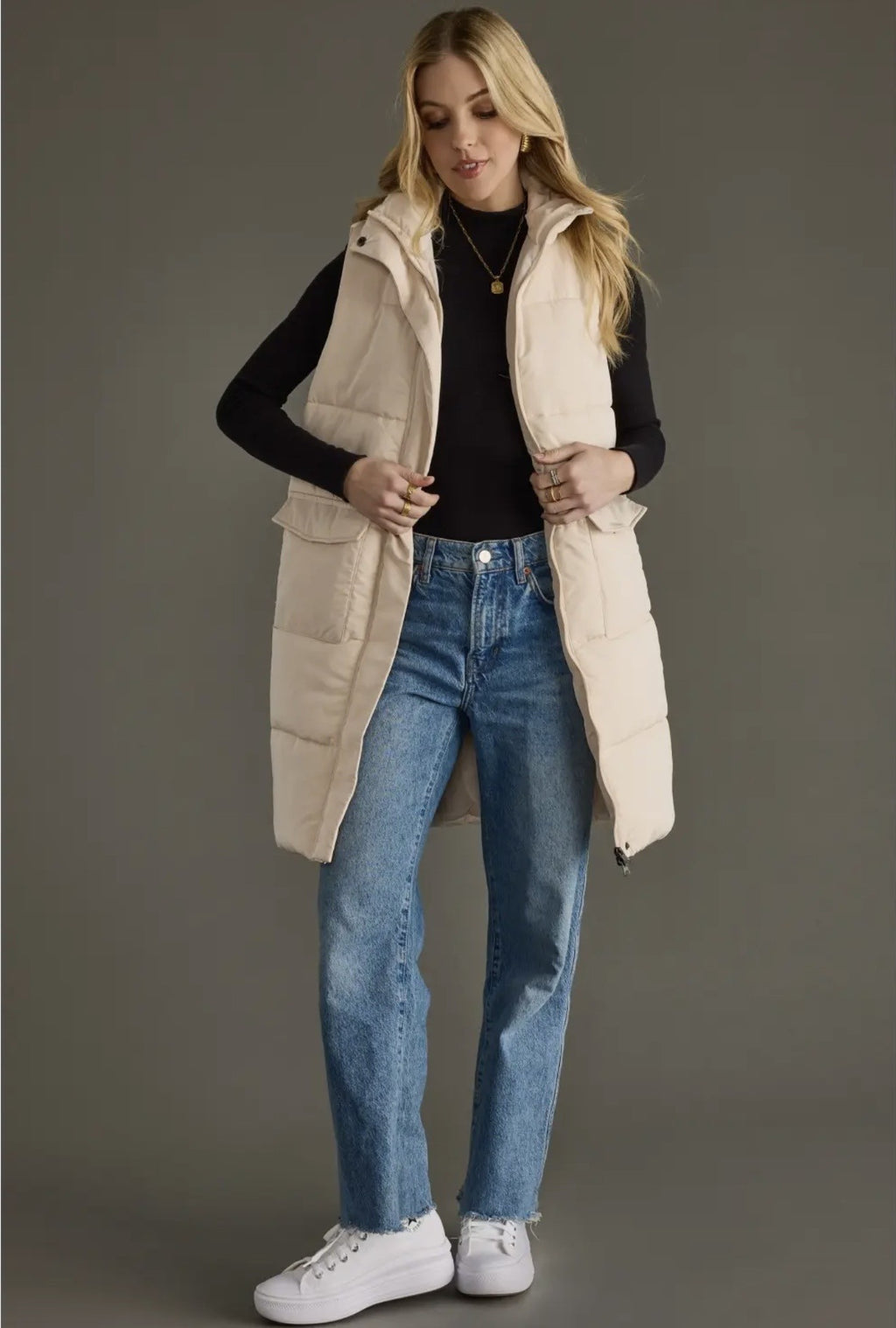 Long Vest Cream
