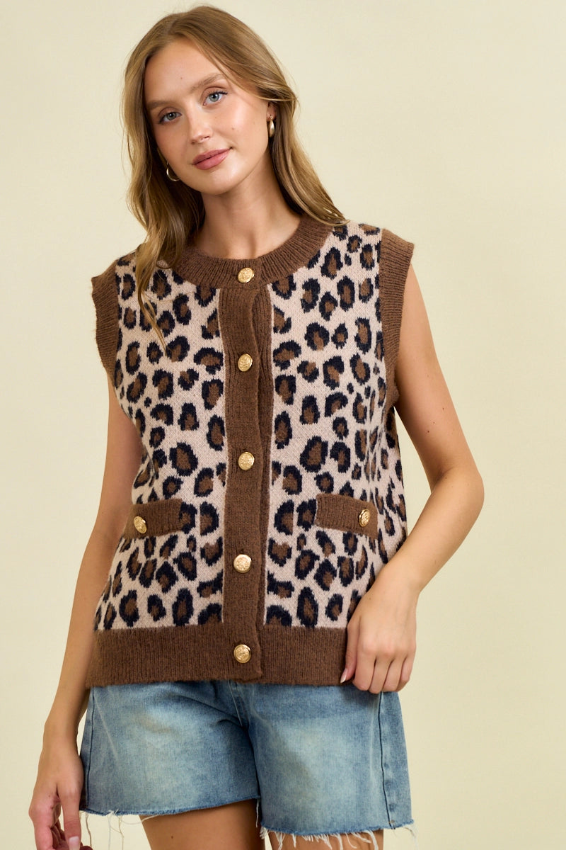 Leopard Vest