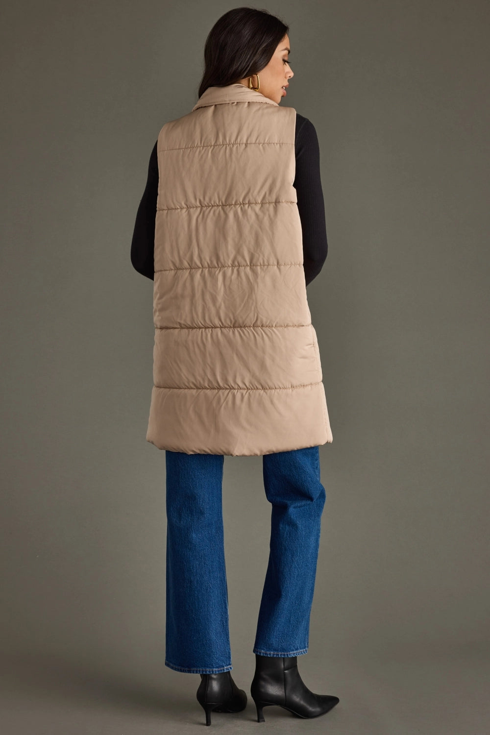 Long Vest Tan