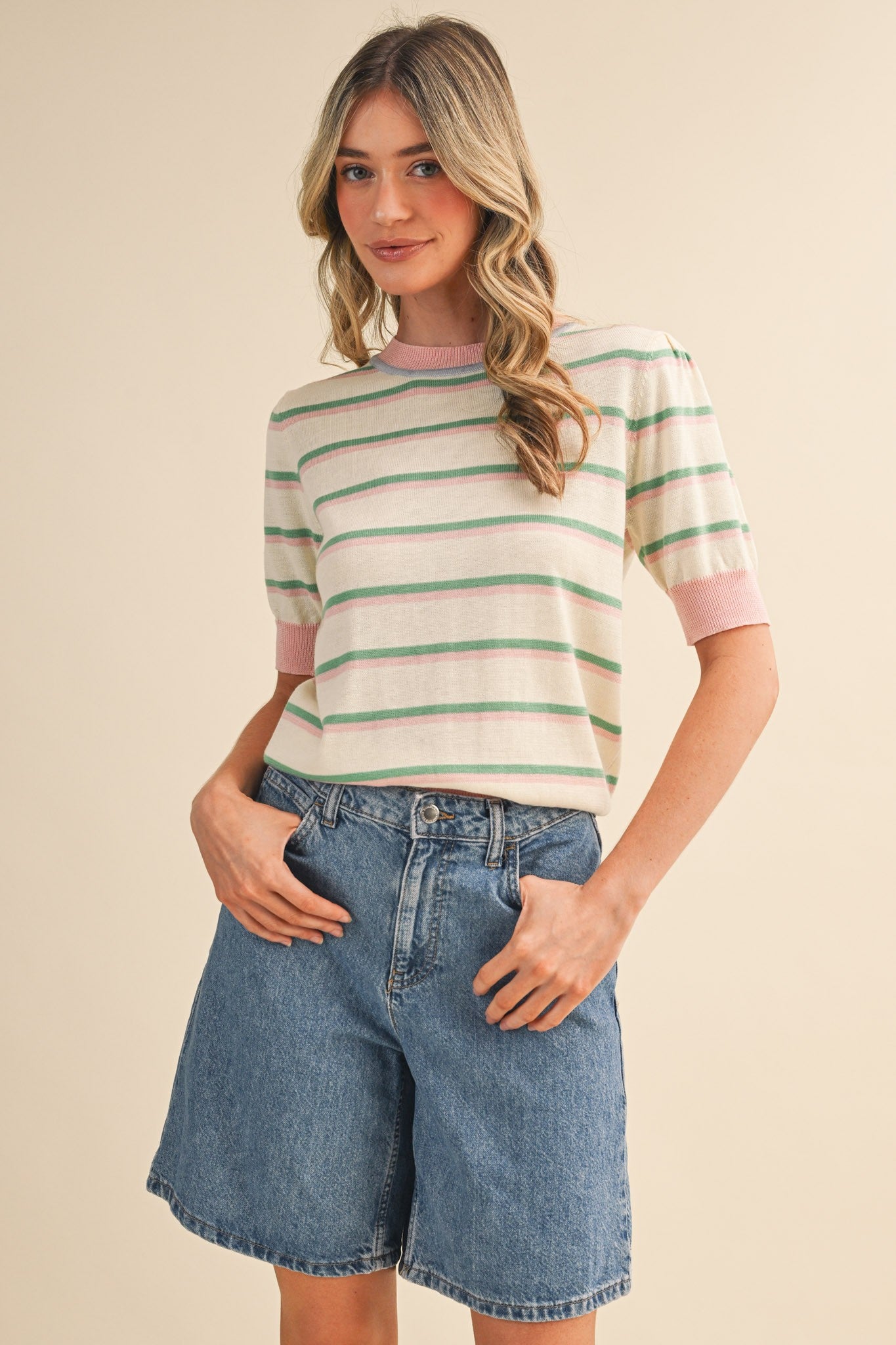 Spring Striped Sweater