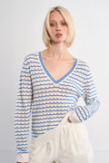 Lili Blue Stripes Top