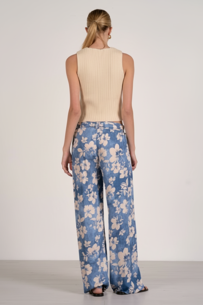Blue Blossom Pants