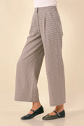 Plaid Pleated Trousers