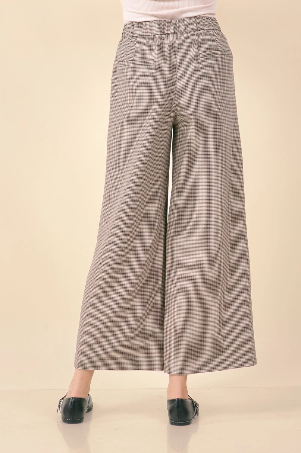 Plaid Pleated Trousers