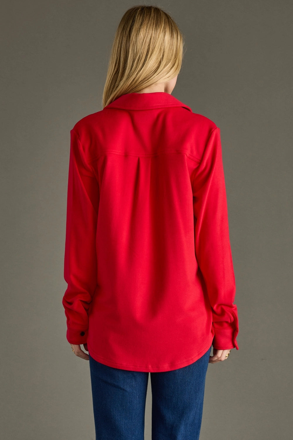 Red Super Soft Button Up