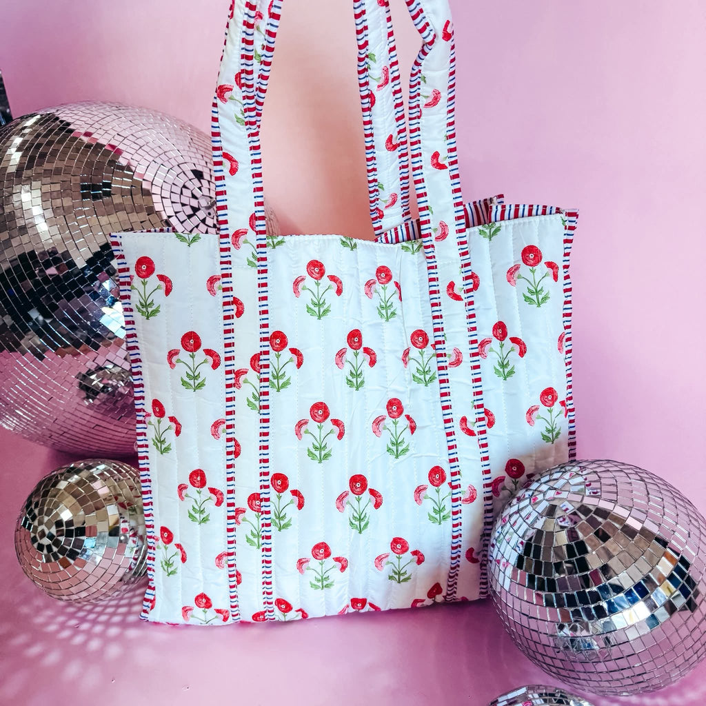 Prickly Pear Quilted Tote
