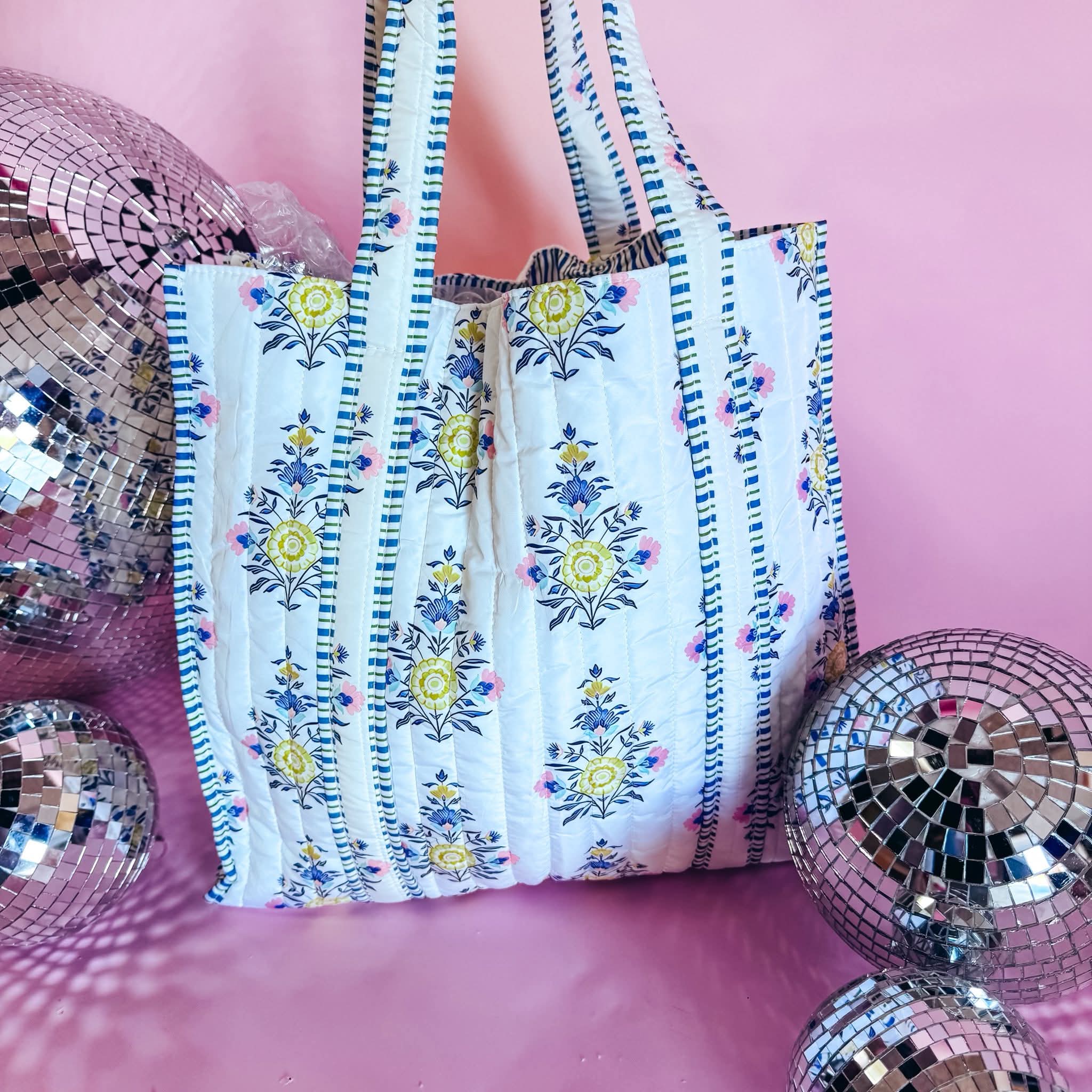 Prickly Pear Quilted Tote