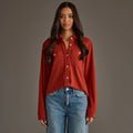 Super Soft Button Down Rust
