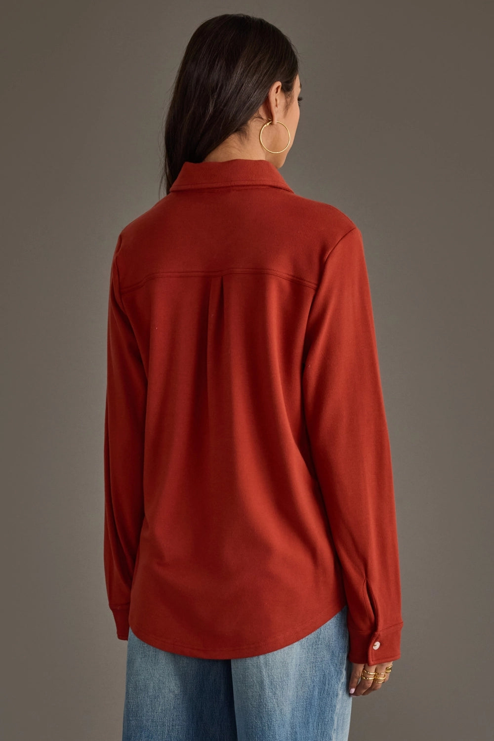 Super Soft Button Down Rust