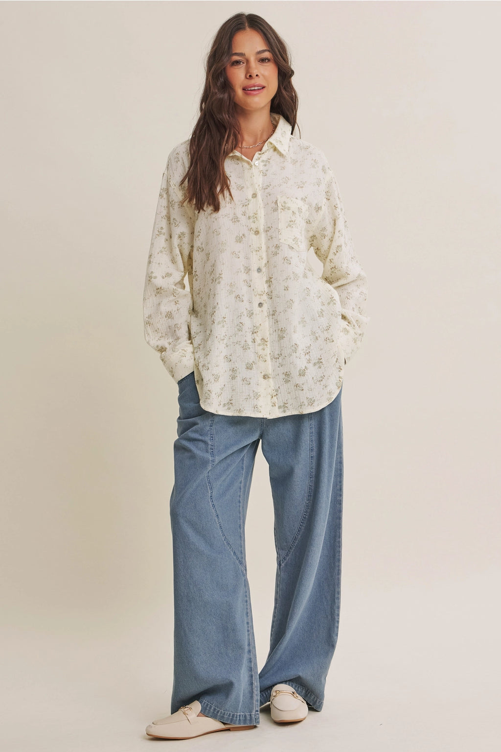 Sage Breezy Top