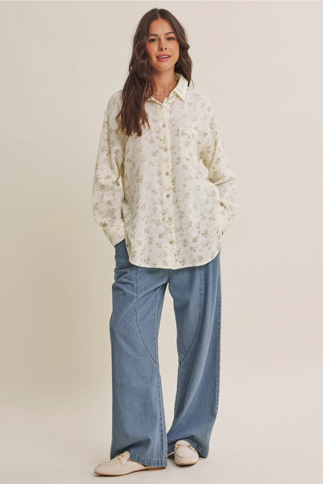 Sage Breezy Top