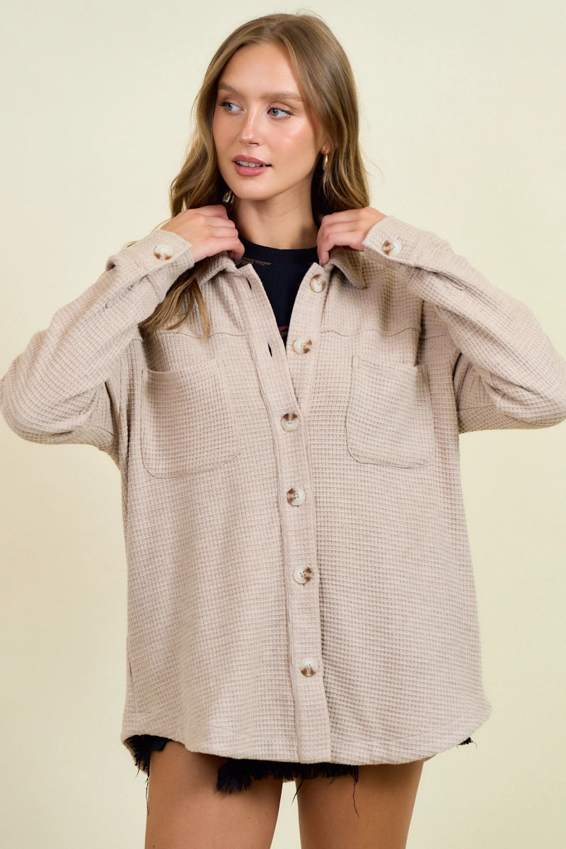 Waffle Shacket