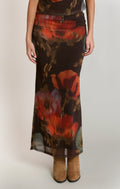 Mesh Floral Skirt