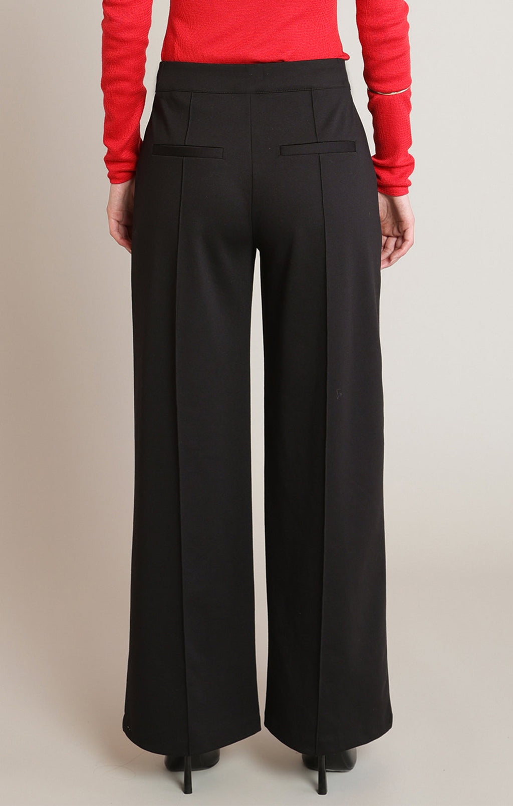 Black Wide Leg Pants in Black