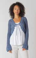 Tie Front Crochet Cardi