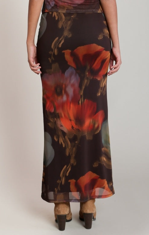 Mesh Floral Skirt