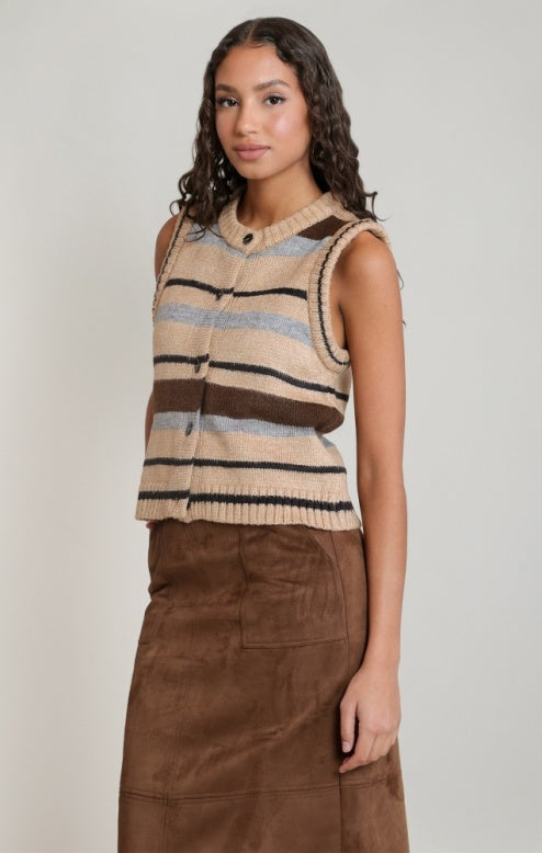 Striped Sweater Vest