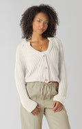 Textured Button Front Cardi