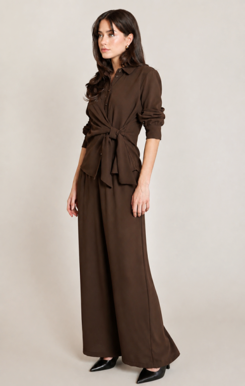 Choco Knotted Shirt