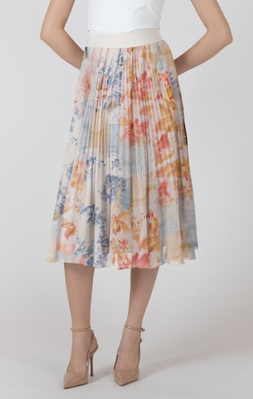 Flower Patch Pleated Skirt