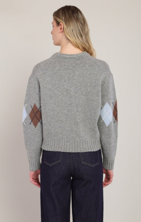 Mixed Argyle Sweater