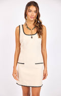 Compass Embroidered Mini Dress