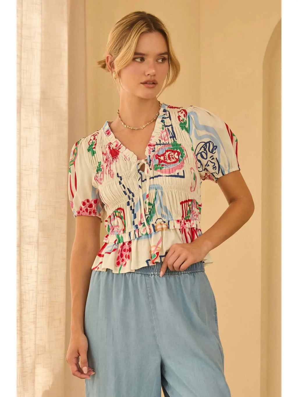 Vacay Peplum Top